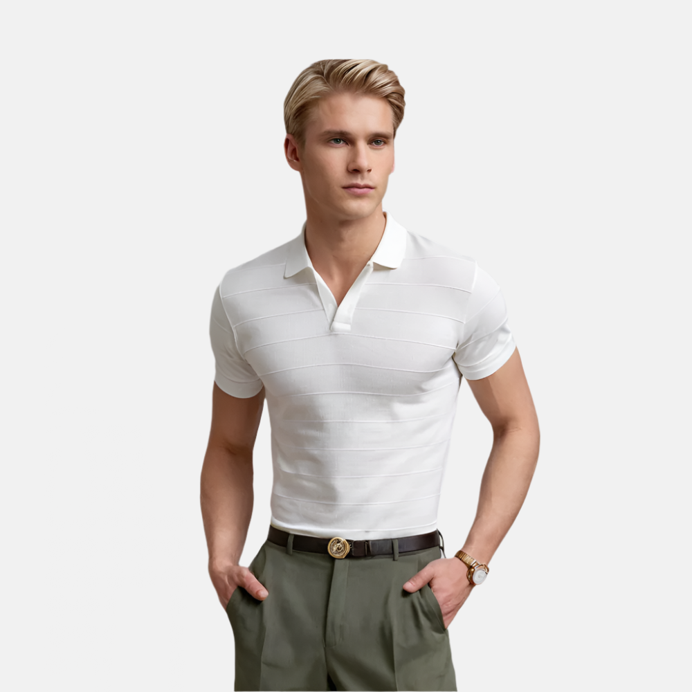 Gestreiftes Polo