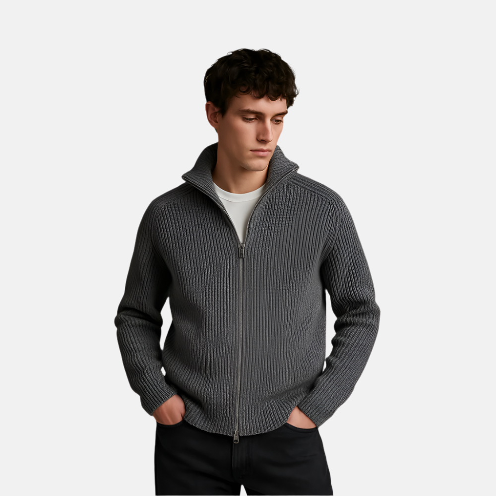 Grå 2-Way Zipper