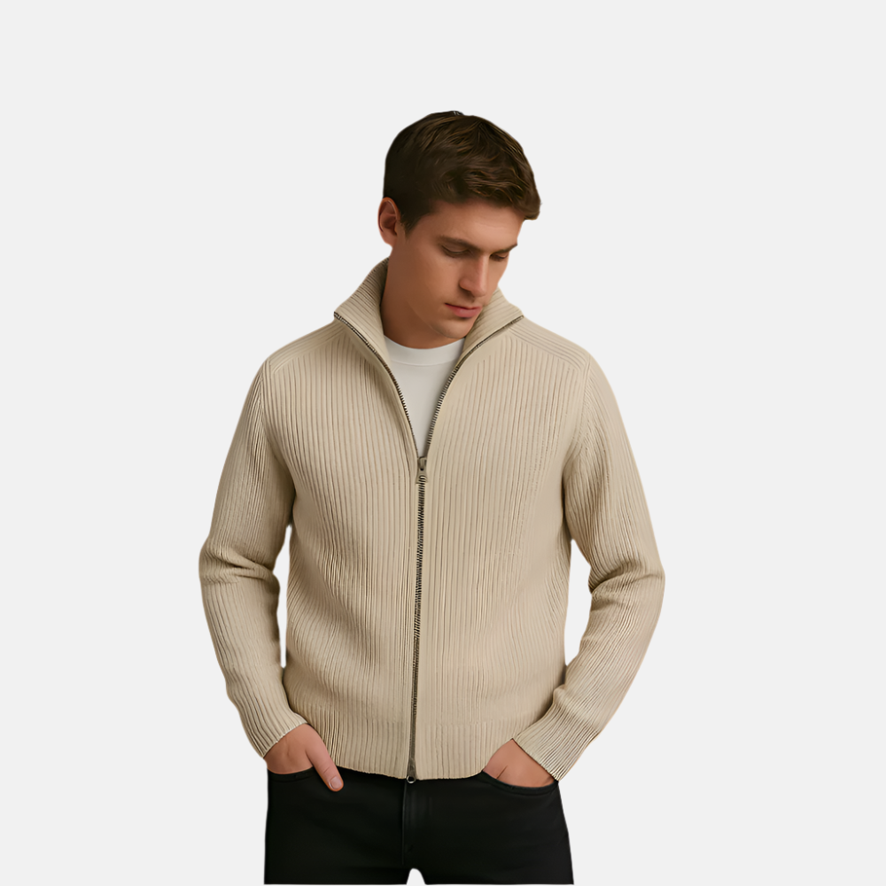 Beige 2-Way Zipper