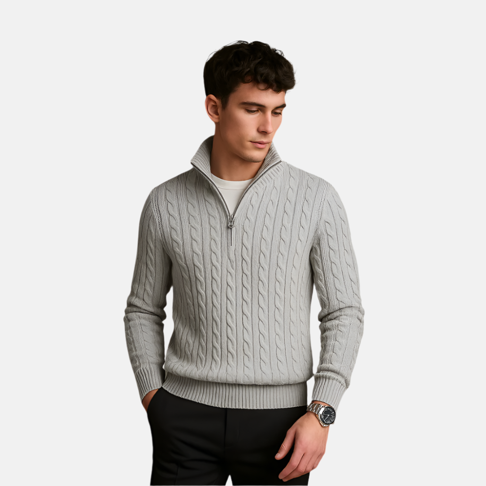 Half Zip Turtleneck