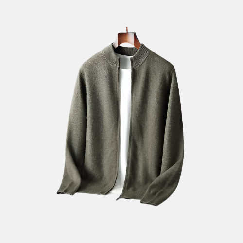 Merino Ull Full Zip Grønn