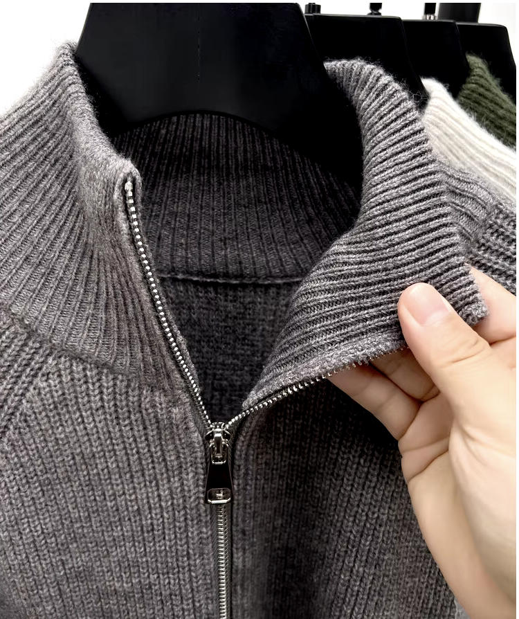 Full Zip Turtleneck