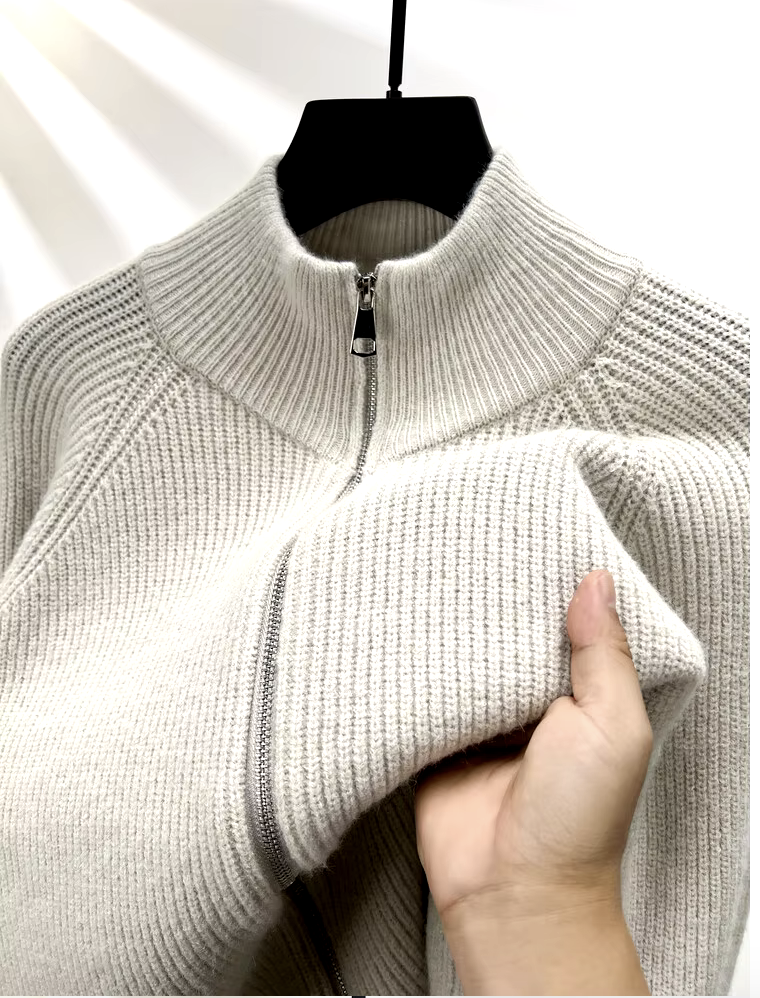 Full Zip Turtleneck