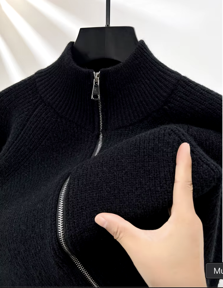 Full Zip Turtleneck