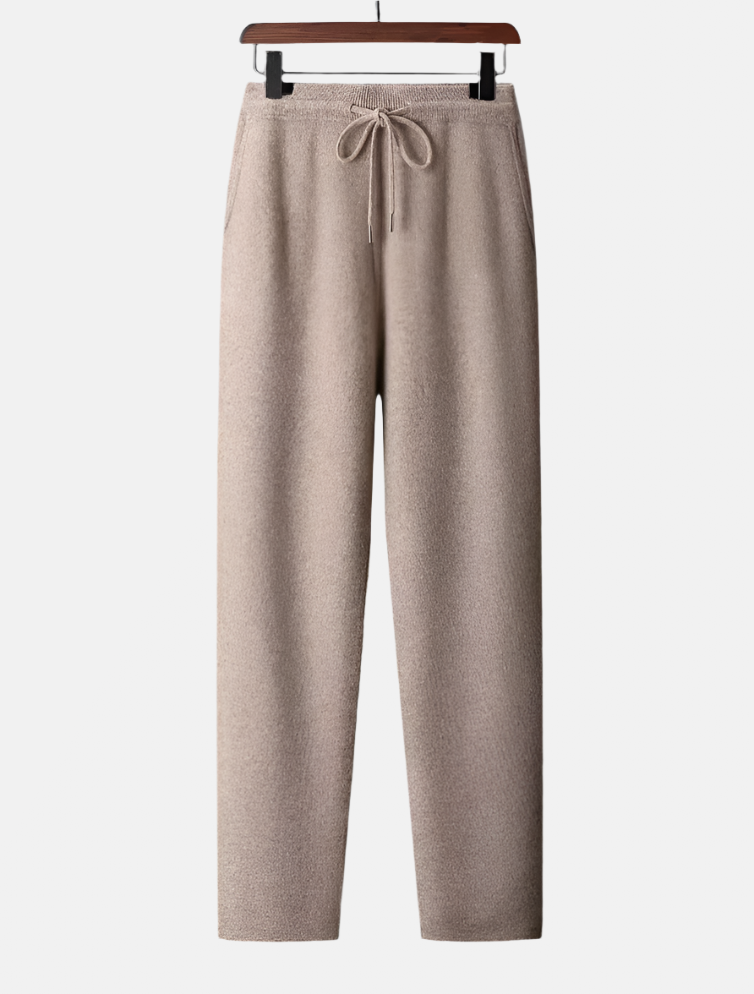 Beige Merino Ull Sett