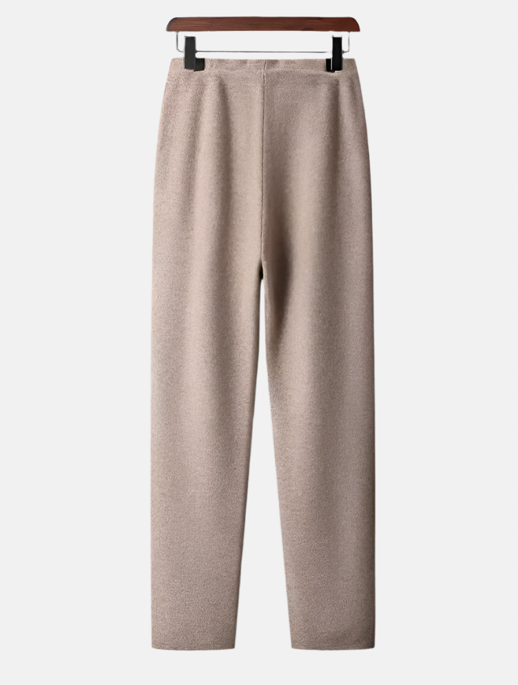 Beige Merino Ull Sett