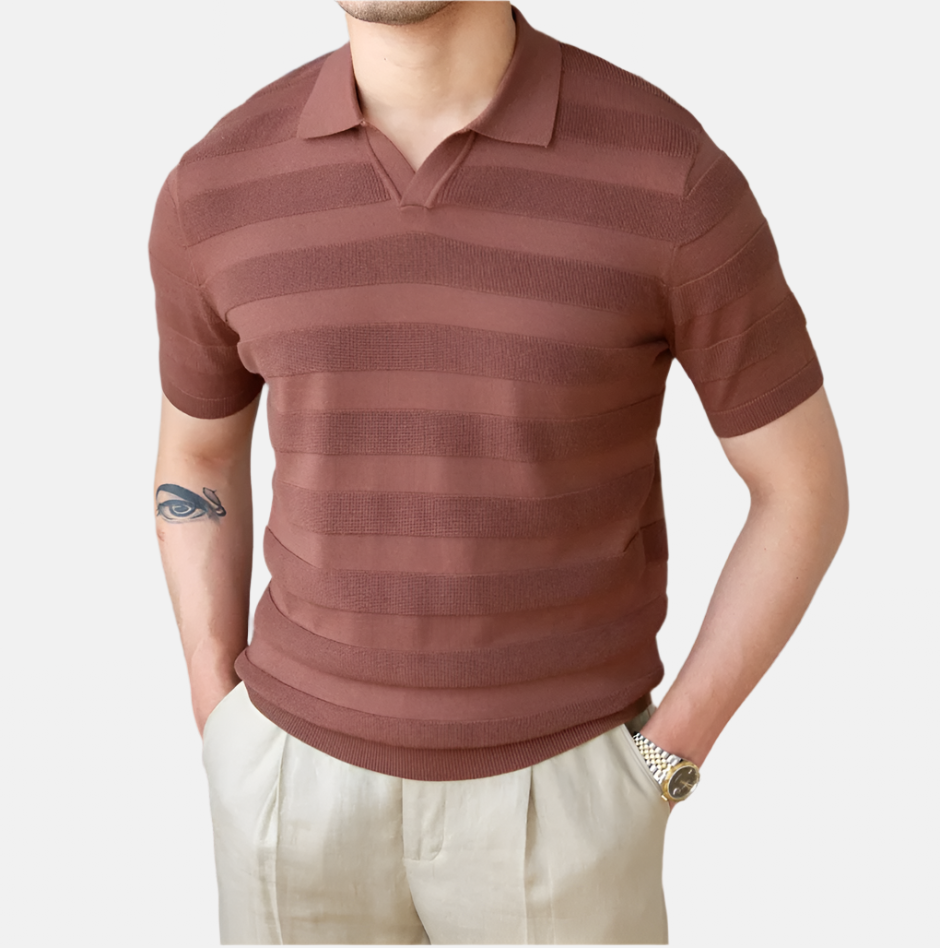 Gestreiftes Polo