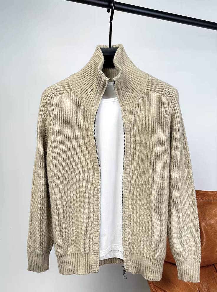 Beige 2-Way Zipper
