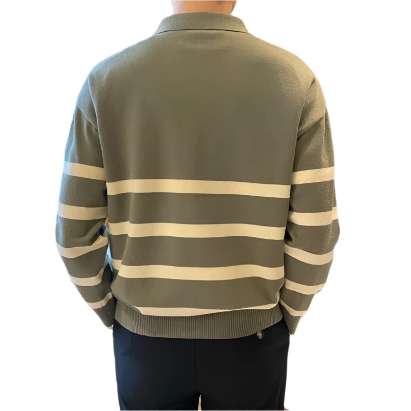 Gestreifter Polopullover
