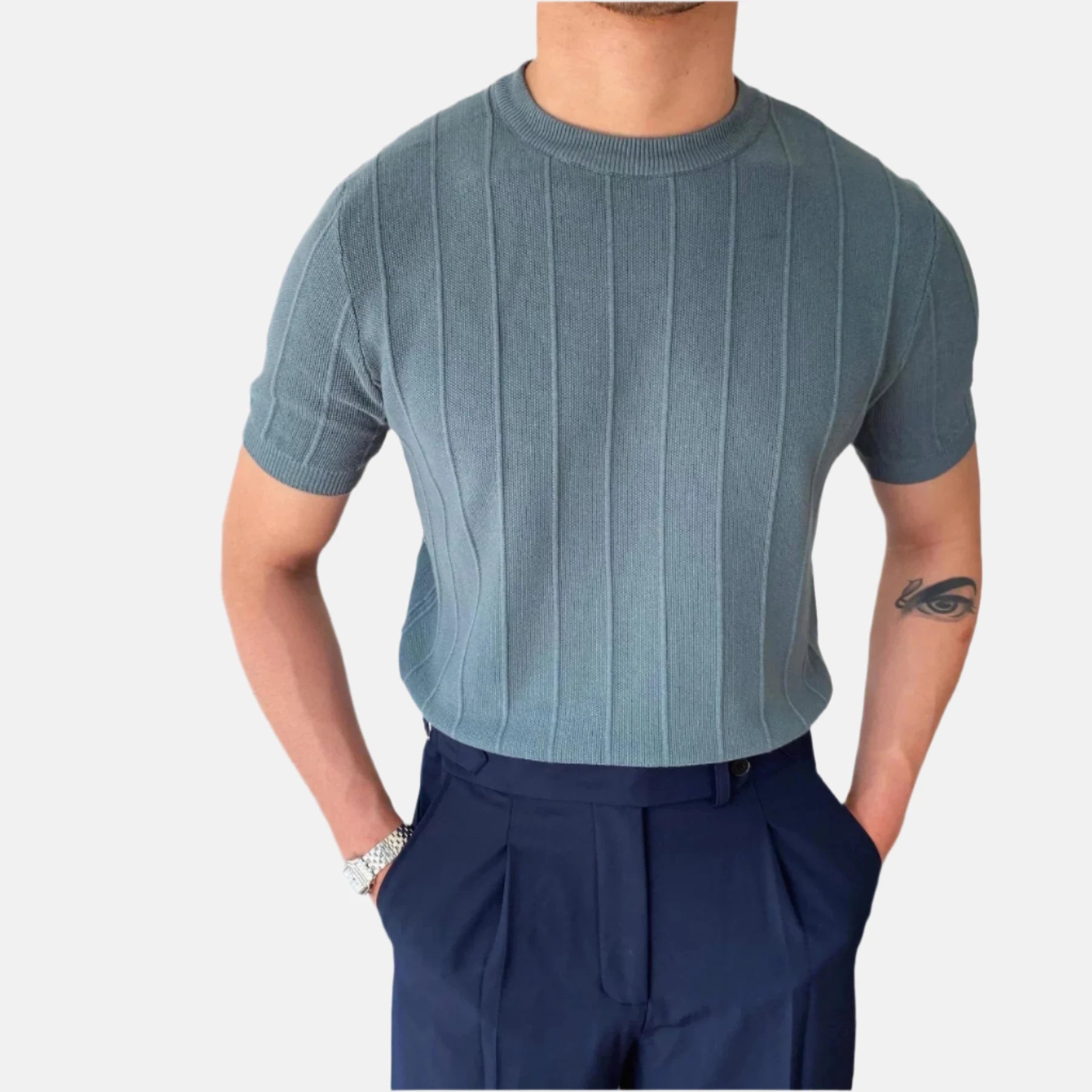 Gestricktes T-Shirt