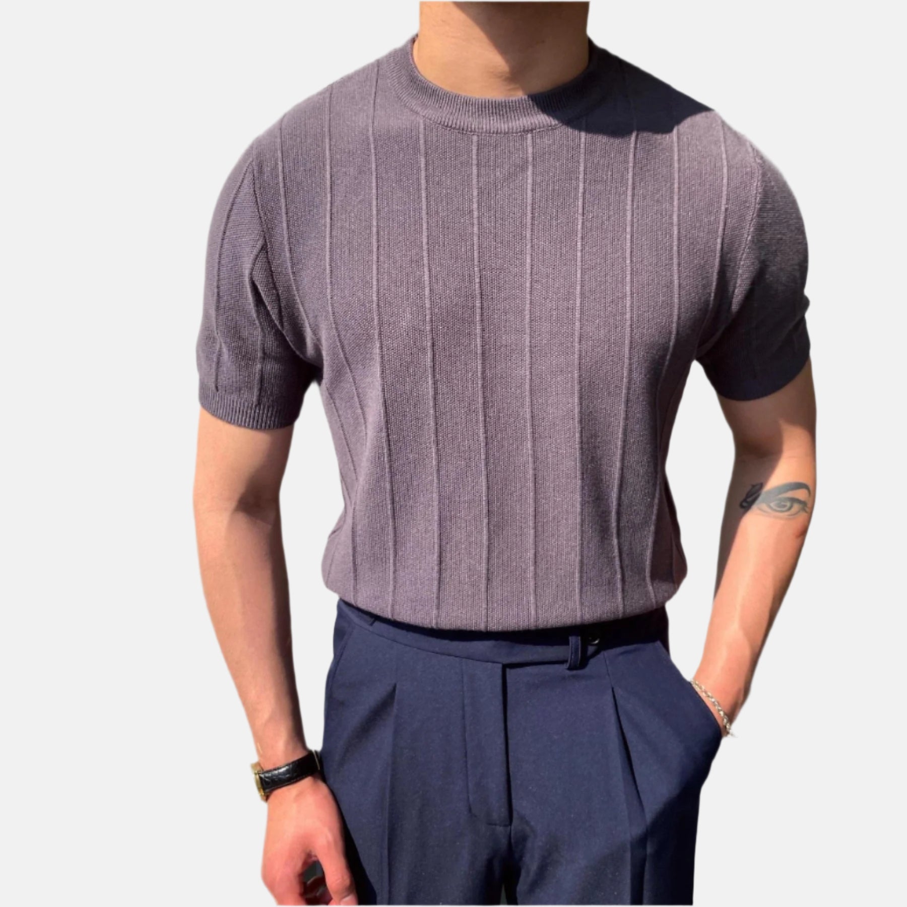 Gestricktes T-Shirt