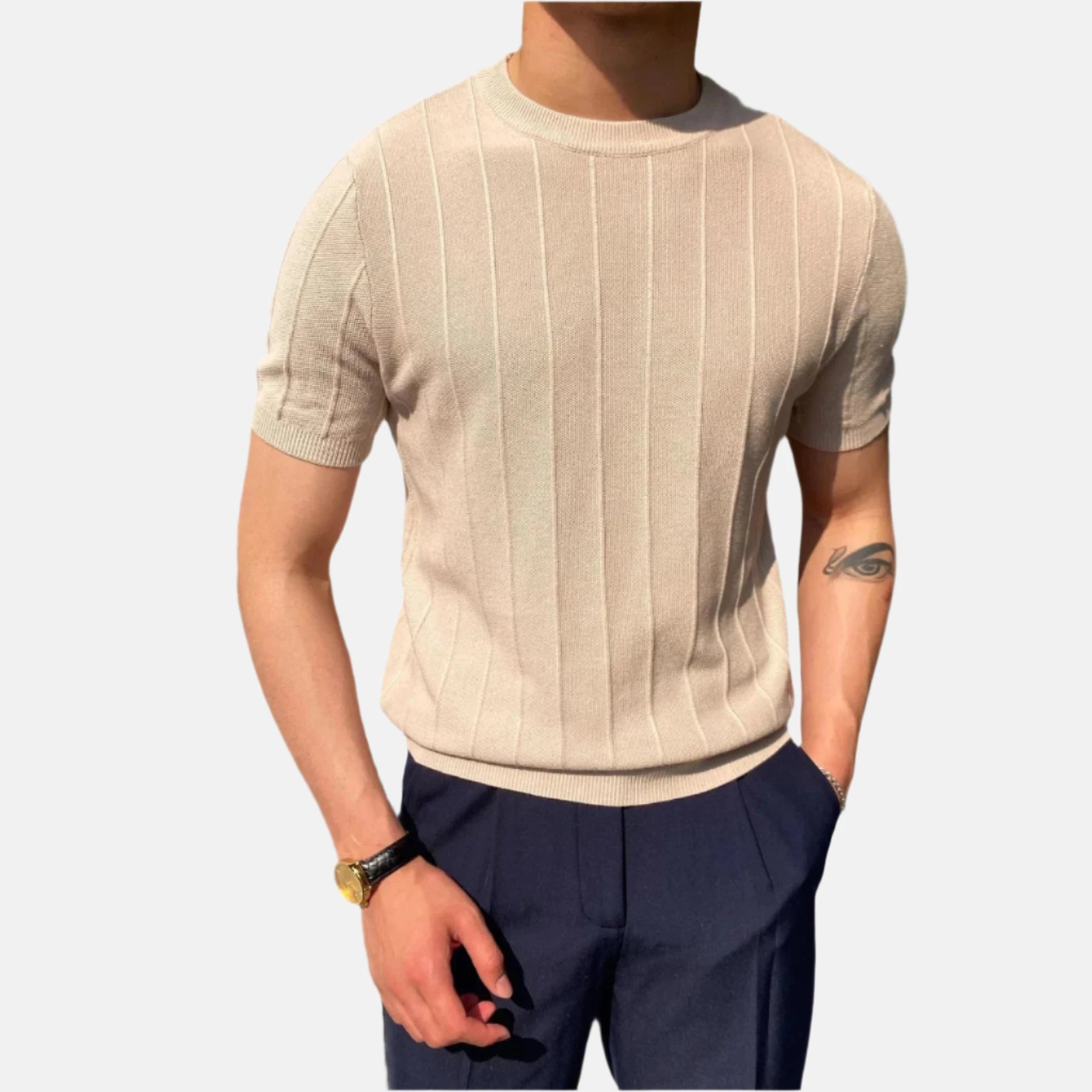 Gestricktes T-Shirt
